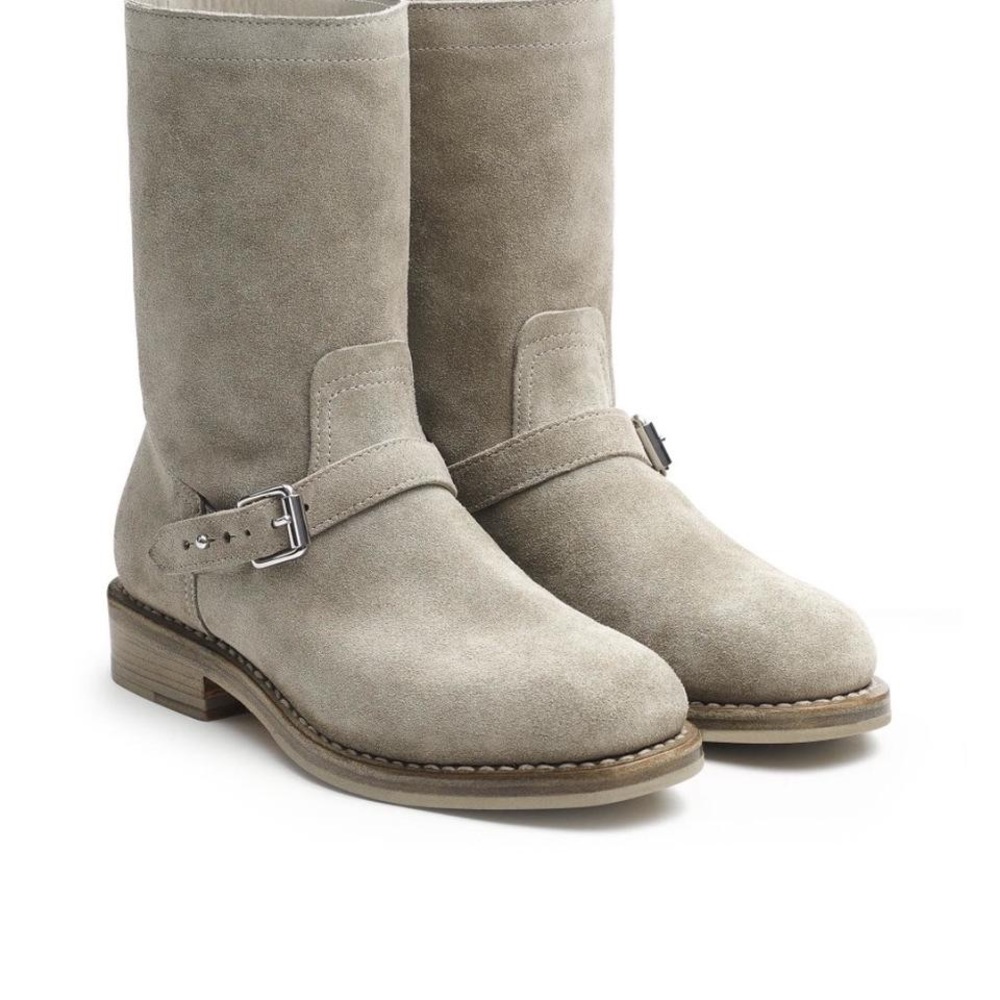 NWT Tag & Bone Oliver Boots Stone Suede sz41